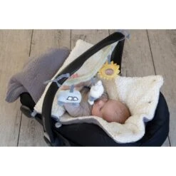 Nijntje Fluffy Wagenspanner + Geluid Blauw -Prenatal 8713291669345 4