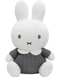 Knuffel Nijntje Grijs Gebreid, 60cm