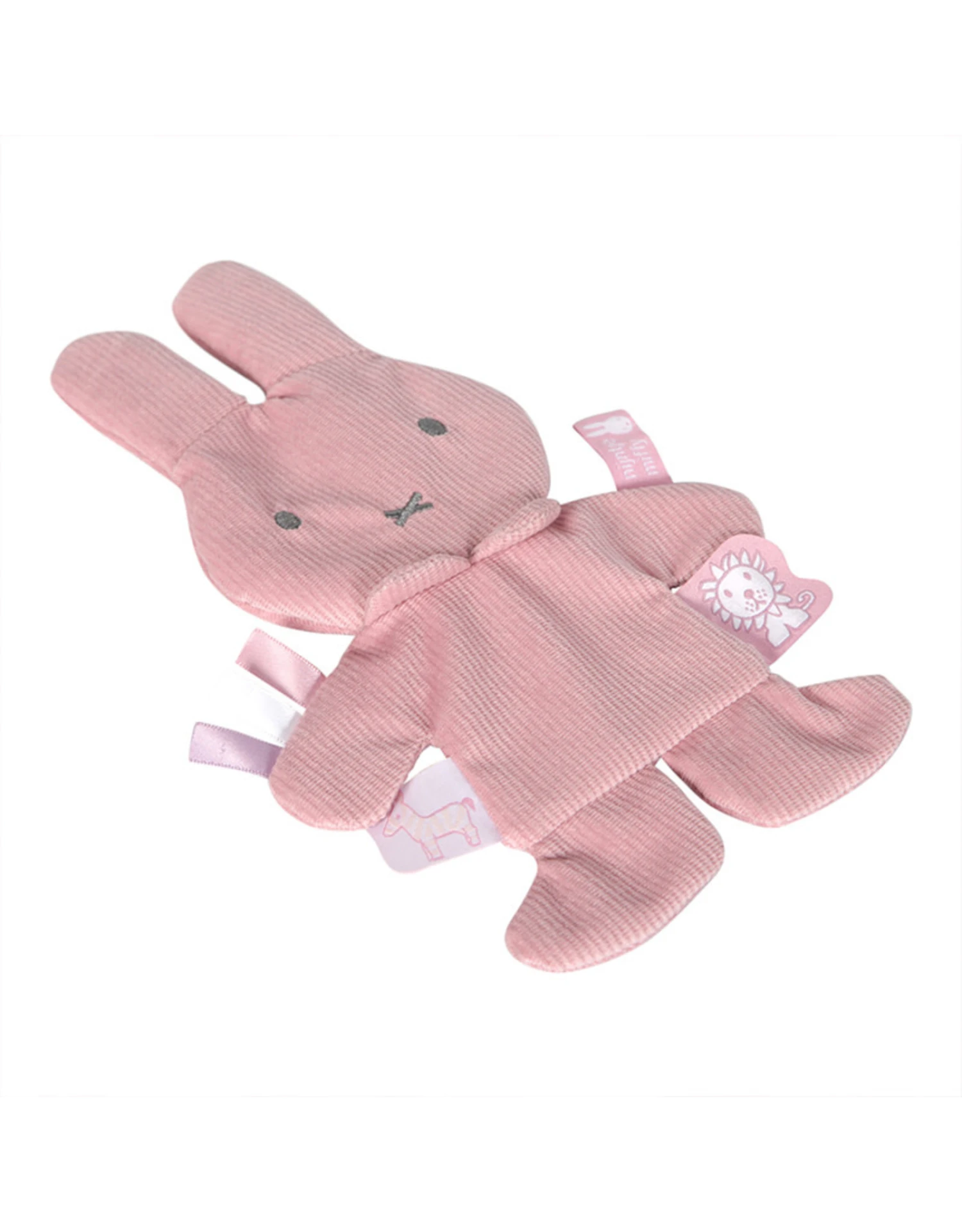 Knuffeldoekje Nijntje Pink Baby Rib Knisper 3 Knuffeldoekje Nijntje Pink Baby Rib Knisper