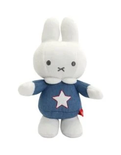 Knuffelrammelaar Nijntje Denim, 18cm