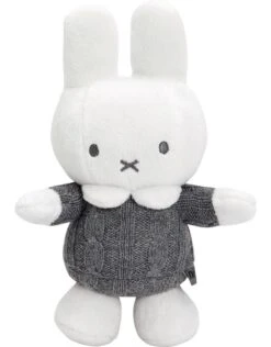 Knuffelrammelaar Nijntje Grijs Gebreid